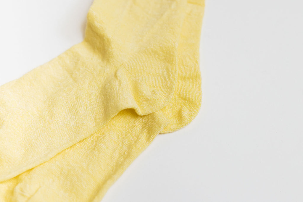 くらすこと さらっとなめらかリネンソックス