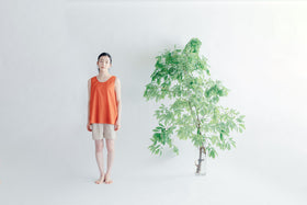 【SALE】 Nature is me カディコットン ノースリーブシャツ