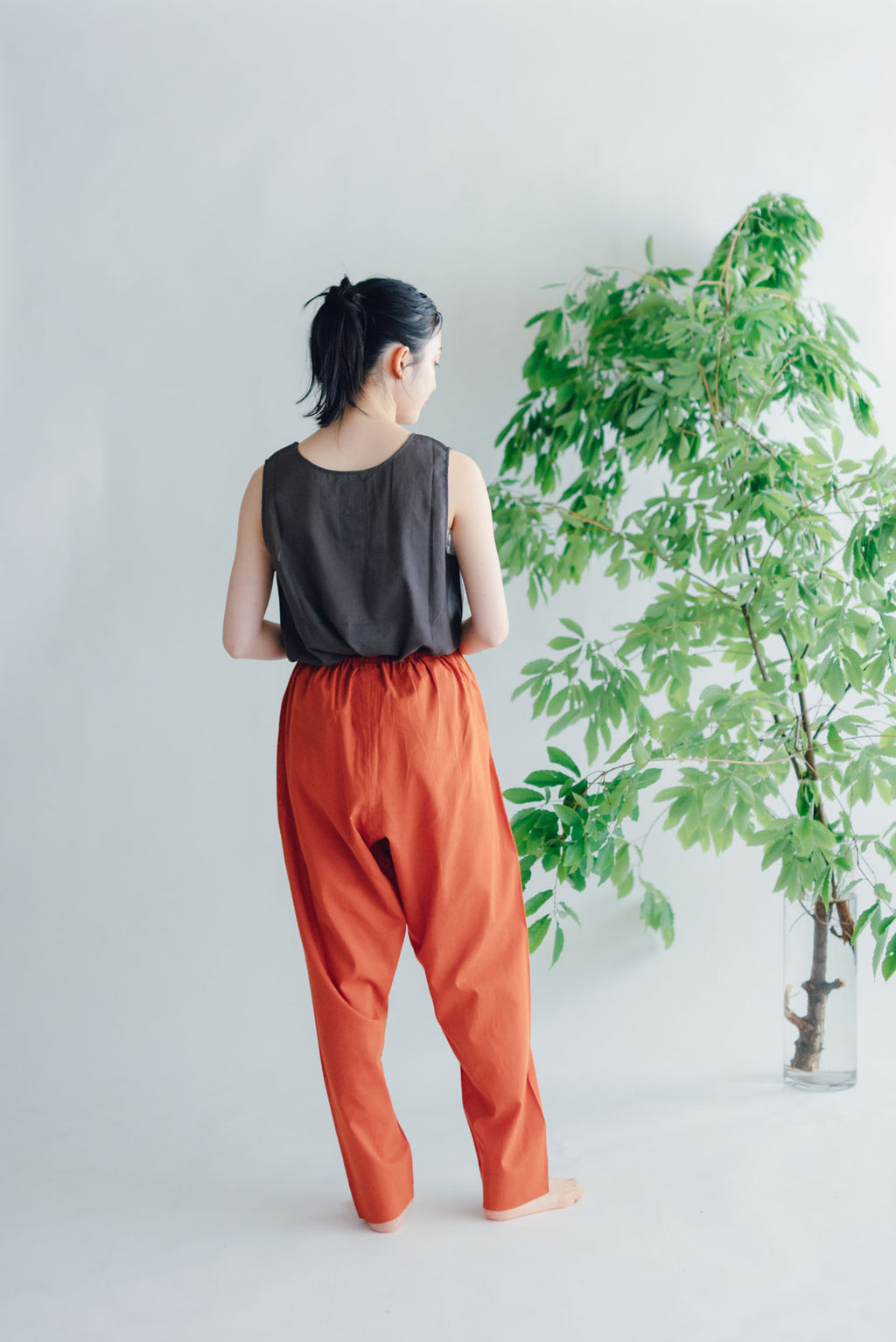 【SALE】 Nature is me カディコットン ノースリーブシャツ