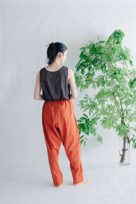 【SALE】 Nature is me カディコットン ノースリーブシャツ