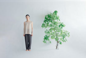 【SALE】 Nature is me カディコットン ノースリーブシャツ