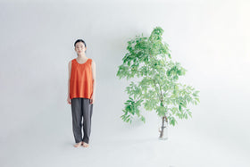 【SALE】 Nature is me カディコットン ノースリーブシャツ