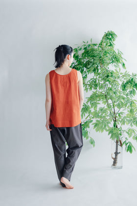 【SALE】 Nature is me カディコットン ノースリーブシャツ