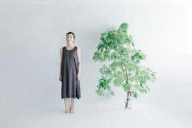 【SALE】 Nature is me カディコットン スリットワンピース