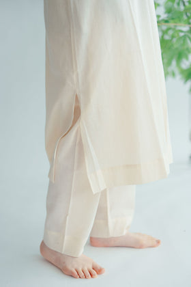 【SALE】 Nature is me カディコットン スリットワンピース