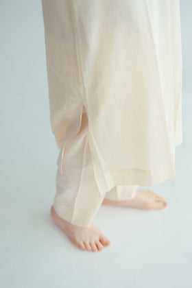 【SALE】 Nature is me カディコットン スリットワンピース