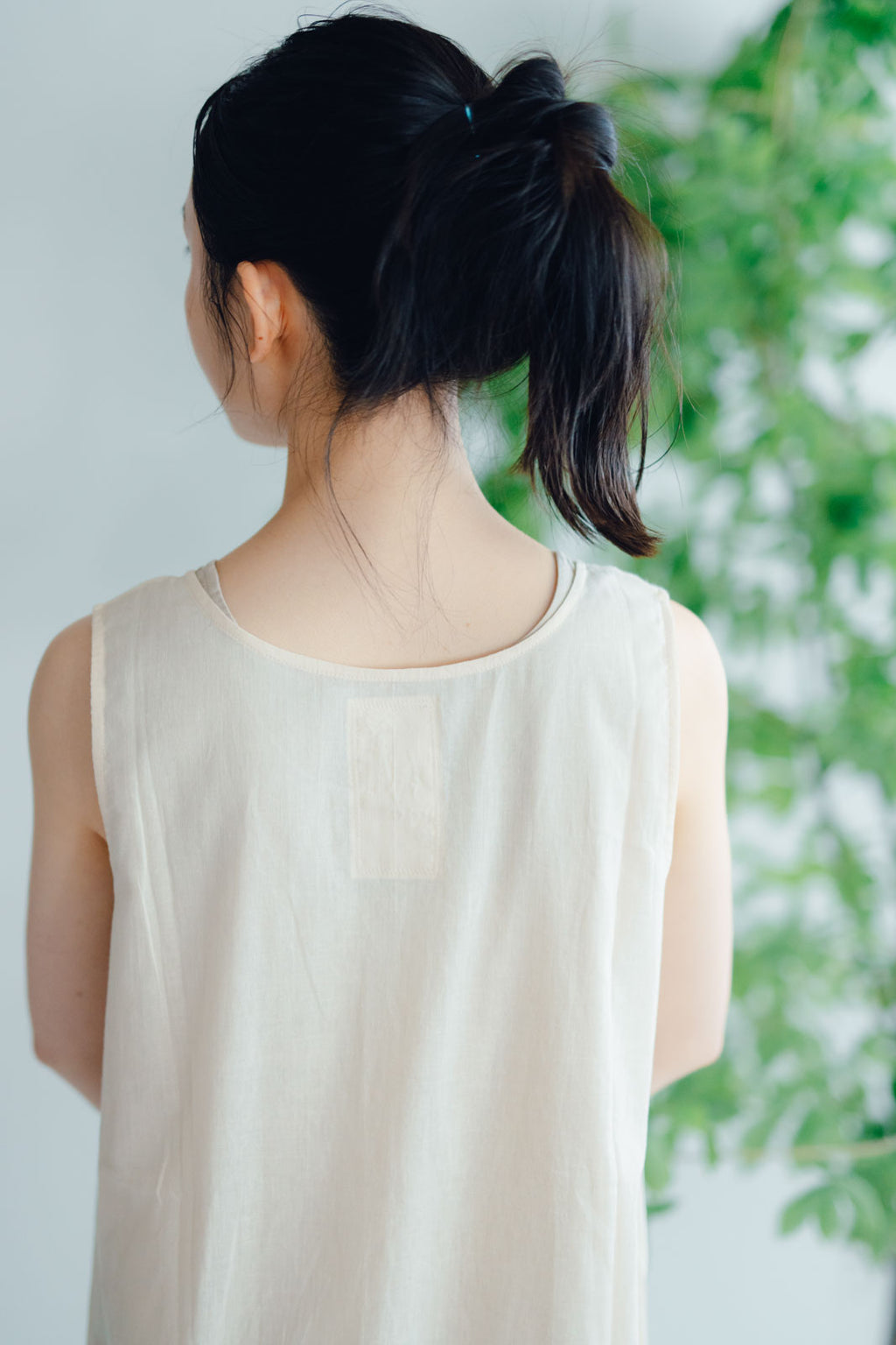 【SALE】 Nature is me カディコットン スリットワンピース