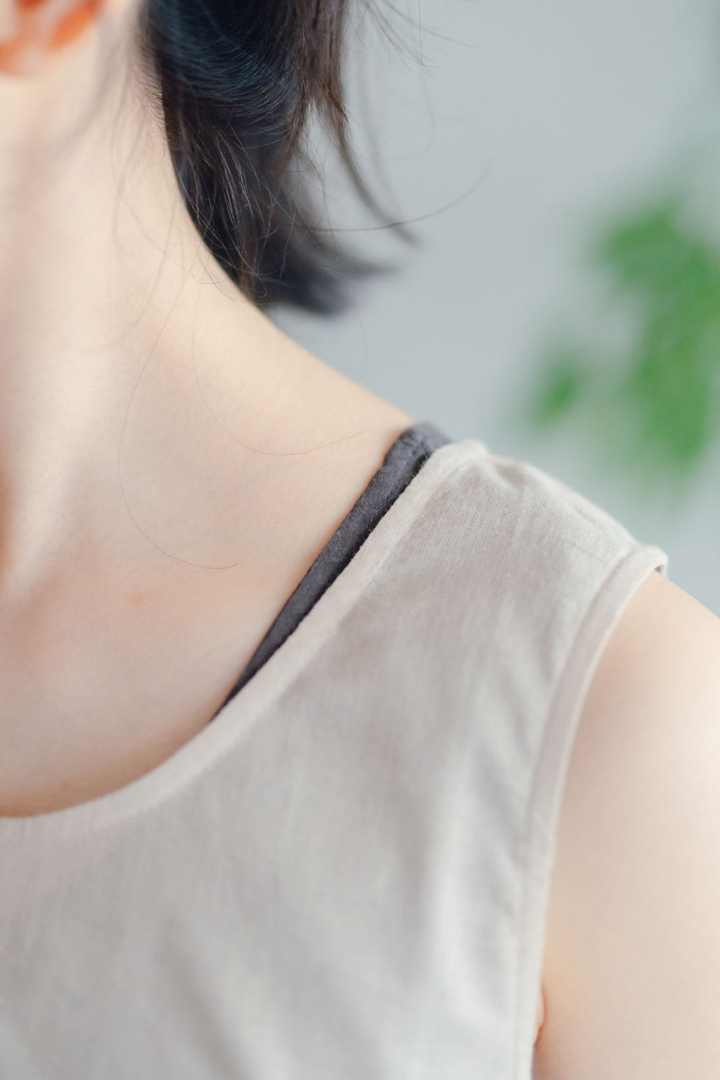 【SALE】 Nature is me カディコットン ノースリーブシャツ