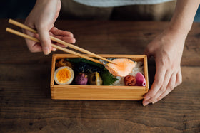 黒木クラフト工房 スリム一段弁当箱(19×7.5cm)