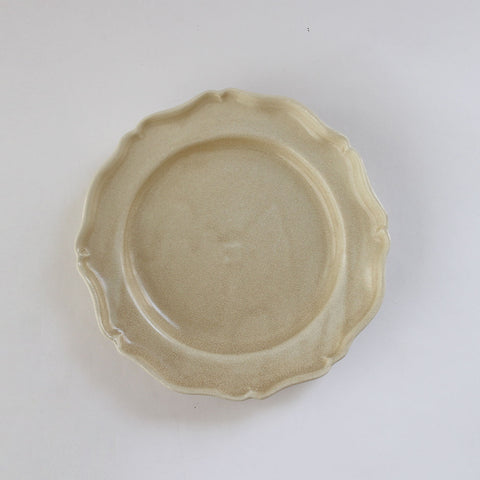 河合竜彦 貫入釉 レリーフ皿(M)