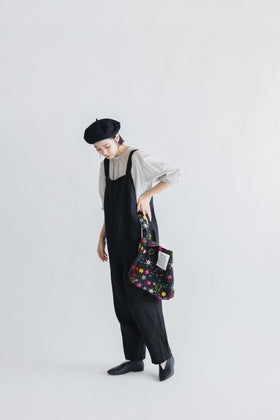 pot and tea 毛糸刺繍バッグ