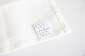 fog linen work リネンハンカチ ホワイト
