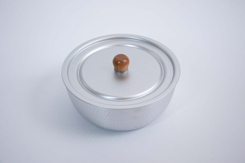 中尾アルミ製作所 兼用フタ(木つまみ)