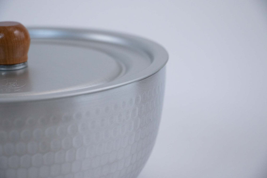 中尾アルミ製作所 兼用フタ(木つまみ)