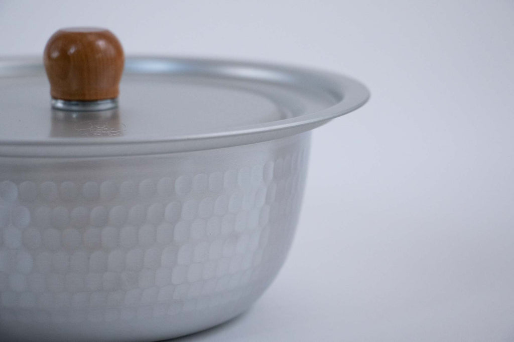 中尾アルミ製作所 兼用フタ(木つまみ)