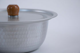 中尾アルミ製作所 兼用フタ(木つまみ)