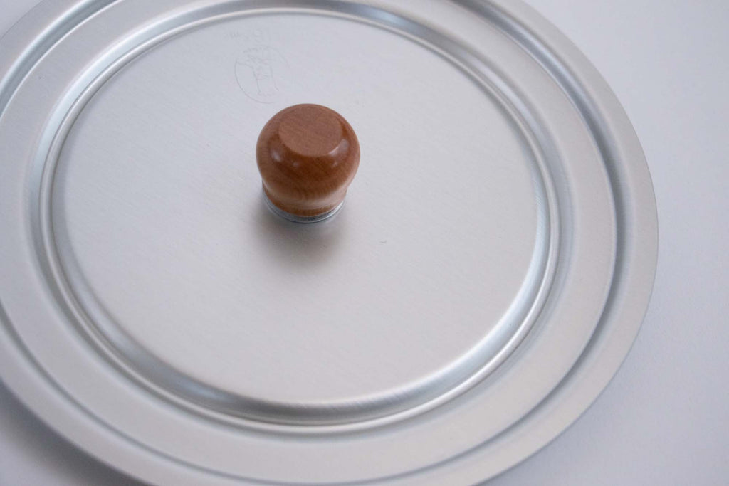 中尾アルミ製作所 兼用フタ(木つまみ)