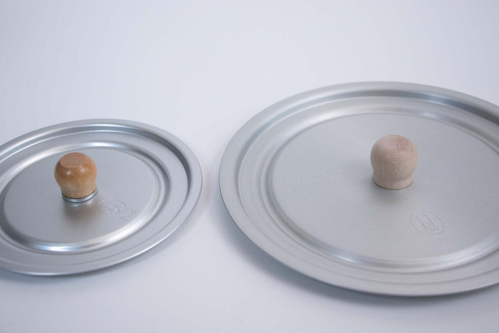 中尾アルミ製作所 兼用フタ(木つまみ)