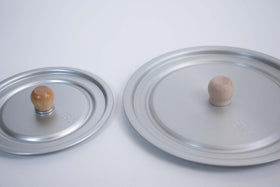 中尾アルミ製作所 兼用フタ(木つまみ)