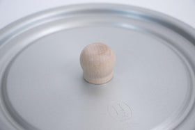 中尾アルミ製作所 兼用フタ(木つまみ)