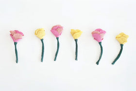 pot and tea お花ブローチ