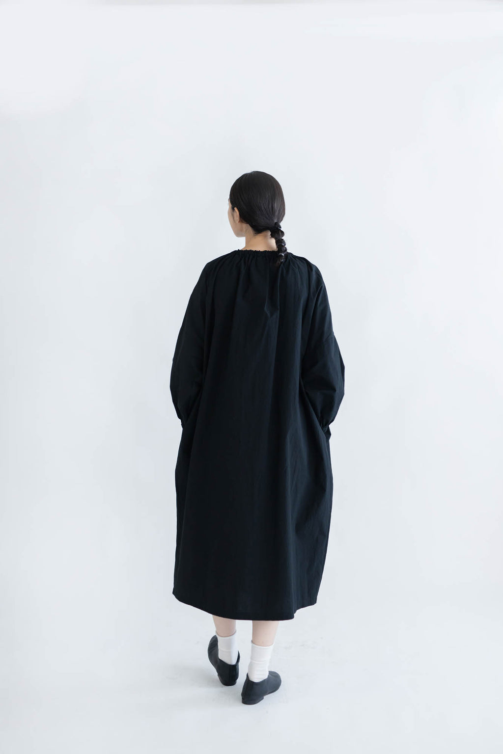 pot and tea スモックボリュームワンピース