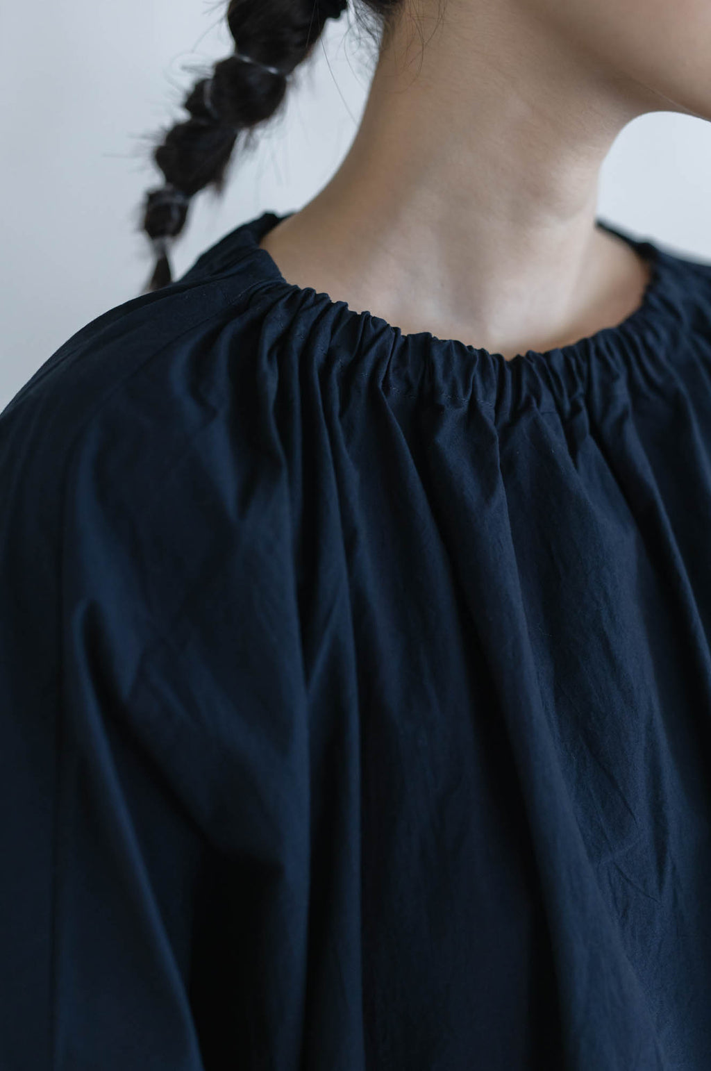 pot and tea スモックボリュームワンピース