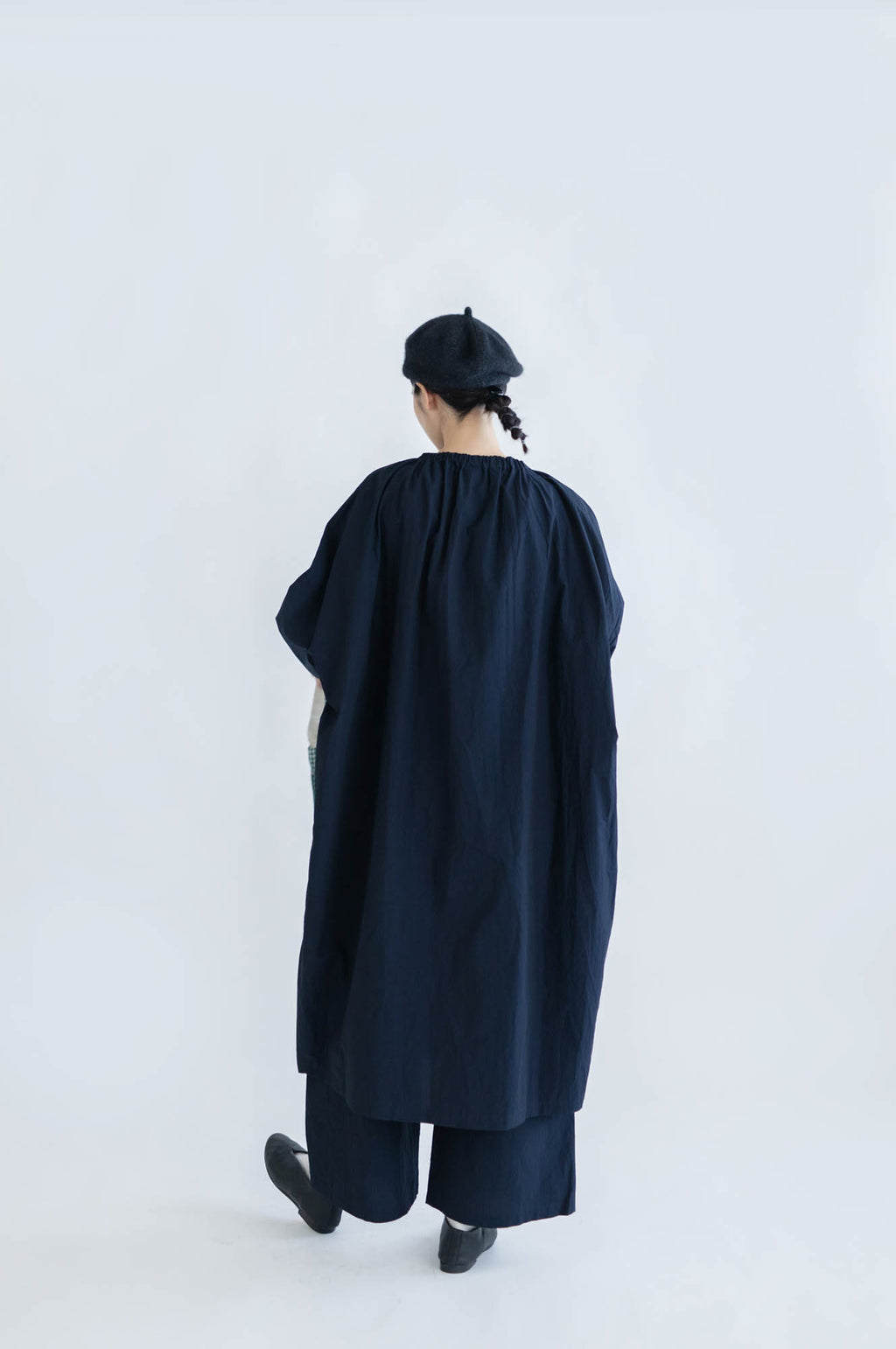 pot and tea スモックボリュームワンピース