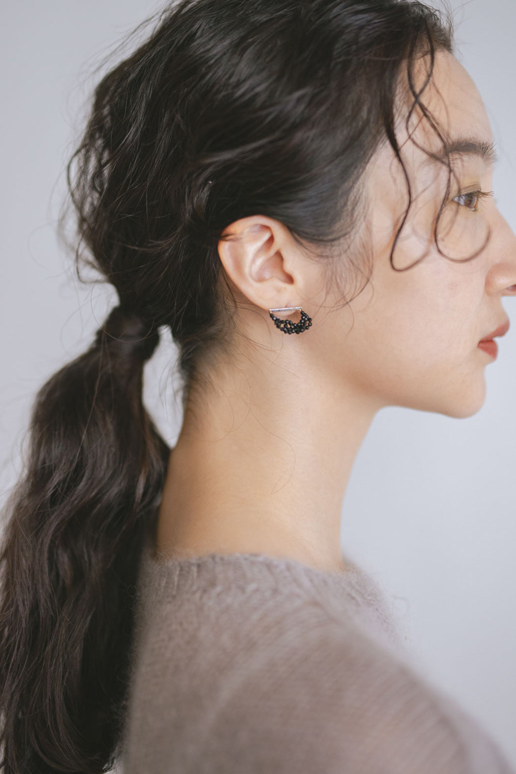 shuó Drop Onyx Pierce