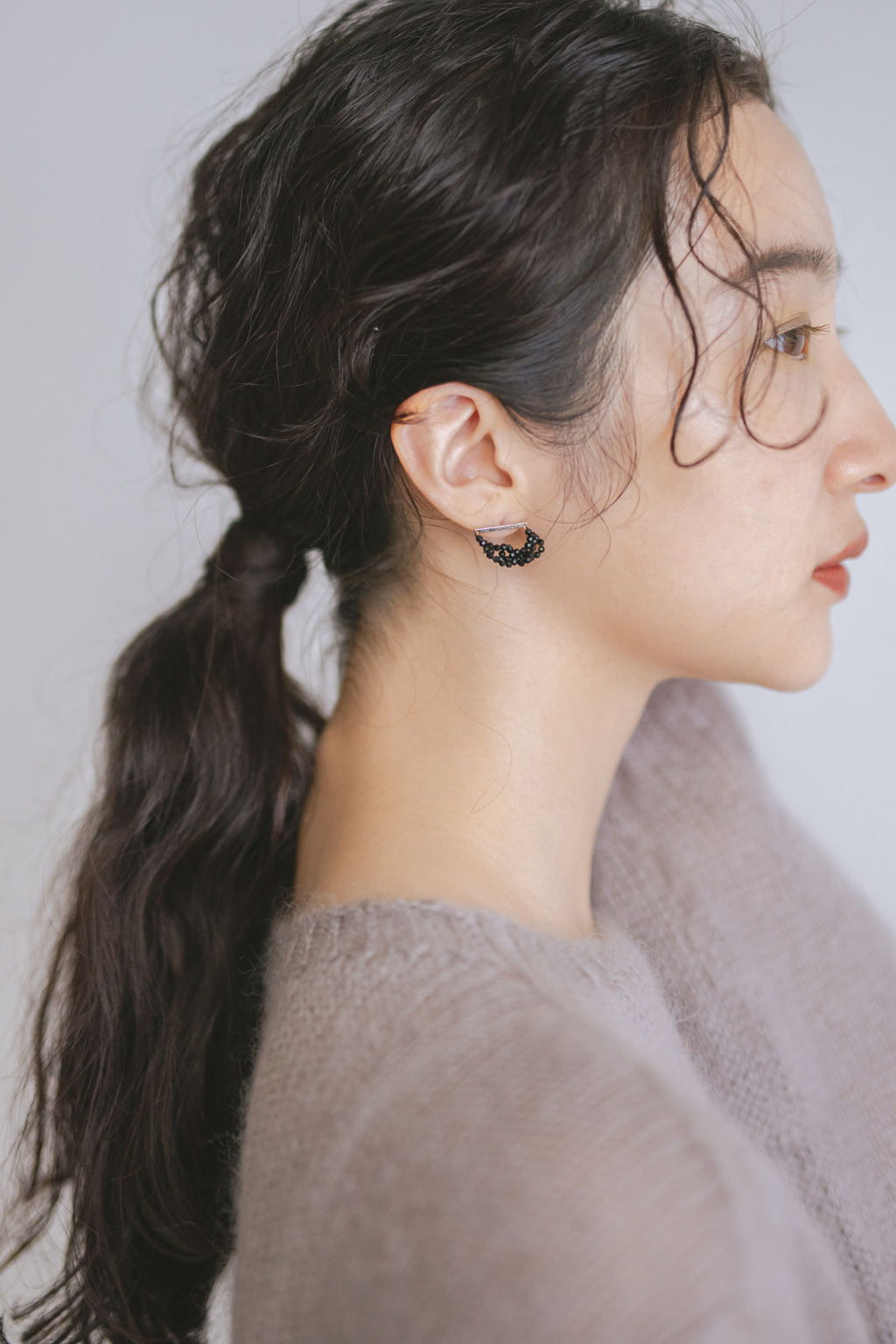 shuó Drop Onyx Pierce