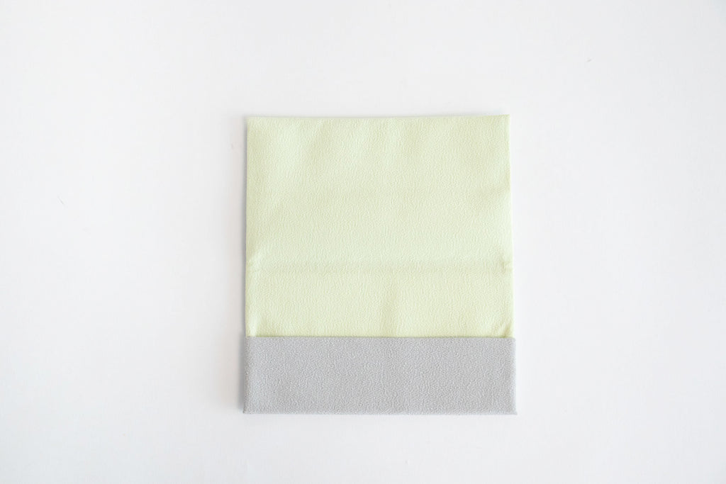 shuó Fukusa (Light Gray×Mint) ちりめん