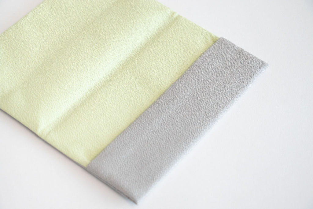 shuó Fukusa (Light Gray×Mint) ちりめん