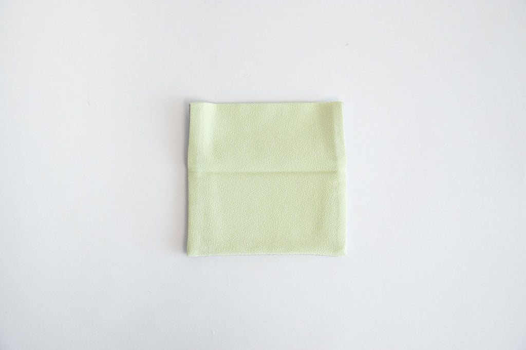 shuó Juzu Bukuro (Light Gray×Mint) ちりめん