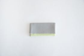 shuó Juzu Bukuro (Light Gray×Mint) ちりめん