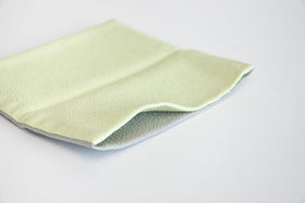 shuó Juzu Bukuro (Light Gray×Mint) ちりめん