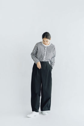 UNIVERSAL TISSU バーバーストライプ ワーキングシャツ