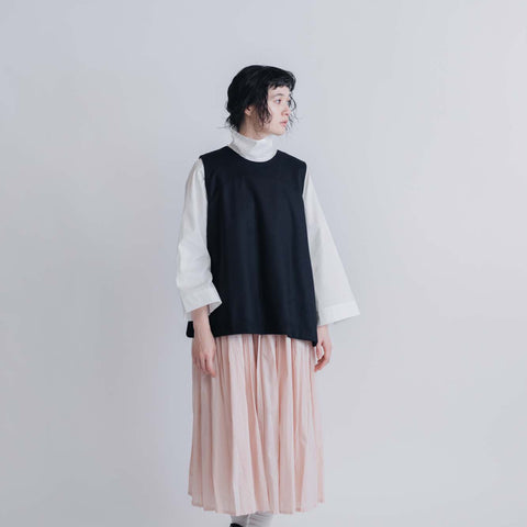 FRANCESCA AMAM LABEL うしろあきベスト ブラック