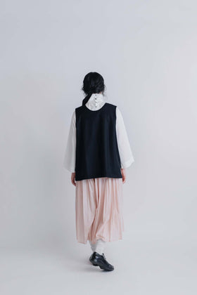 FRANCESCA AMAM LABEL うしろあきベスト ブラック