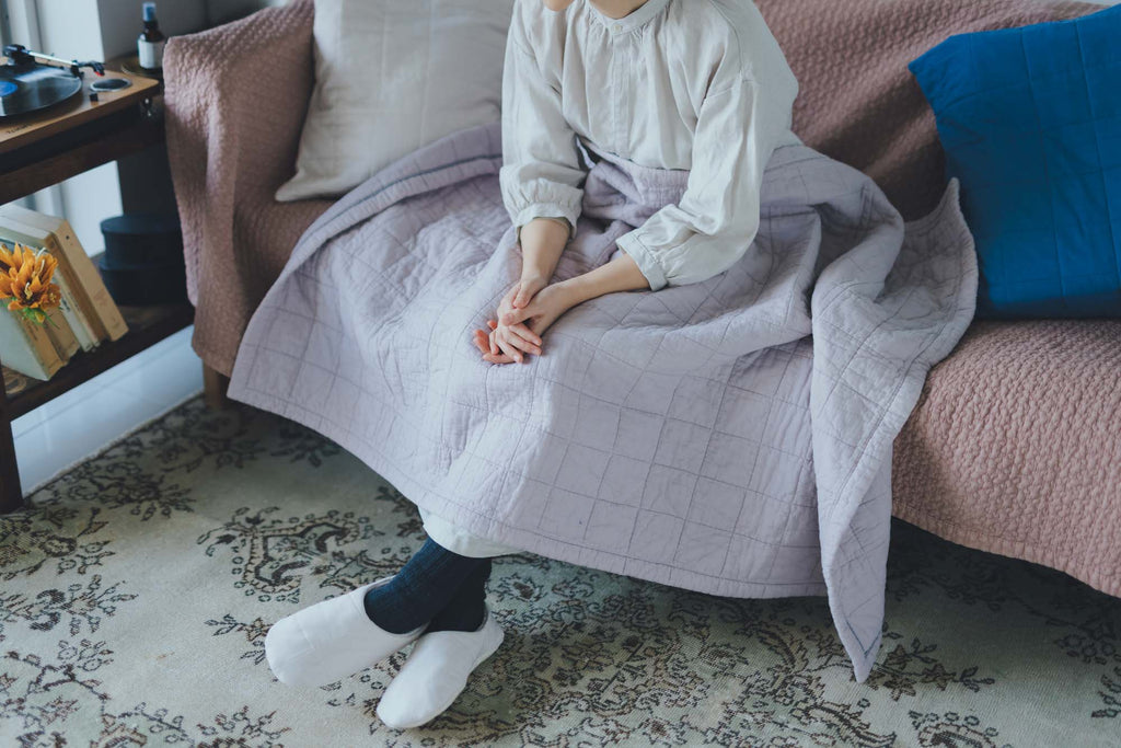 YARN HOME UKIHA ブランケットハーフ