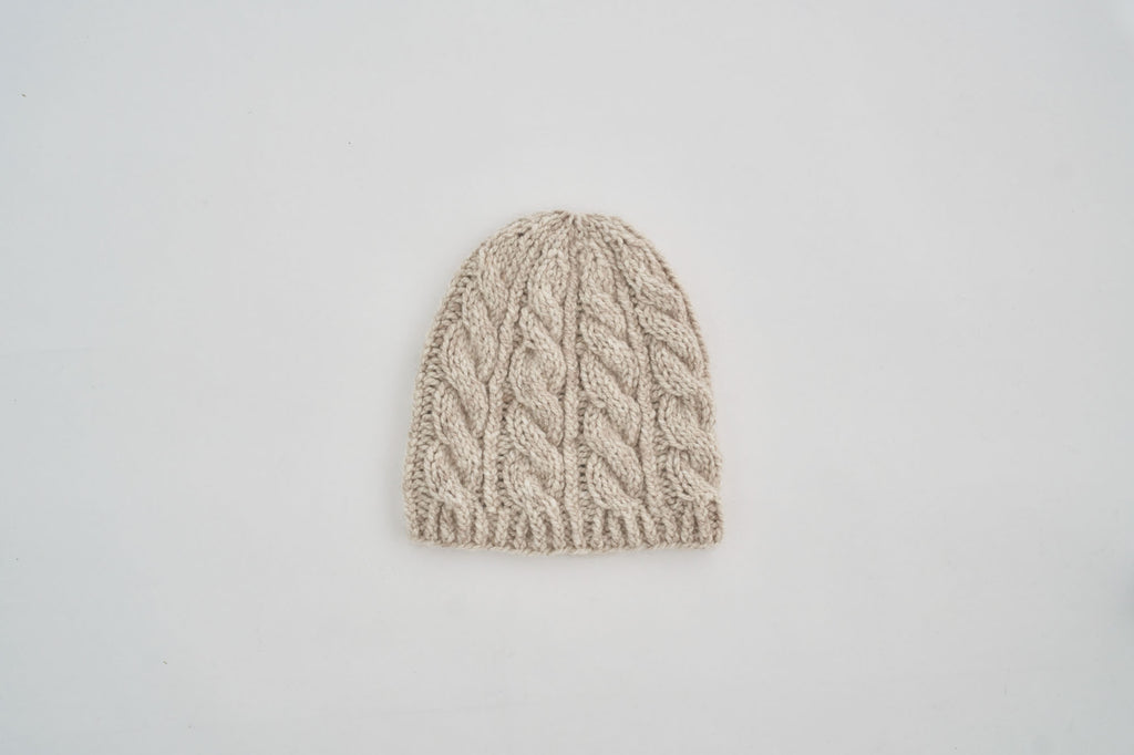 yourwear カシミヤケーブルニットキャップ