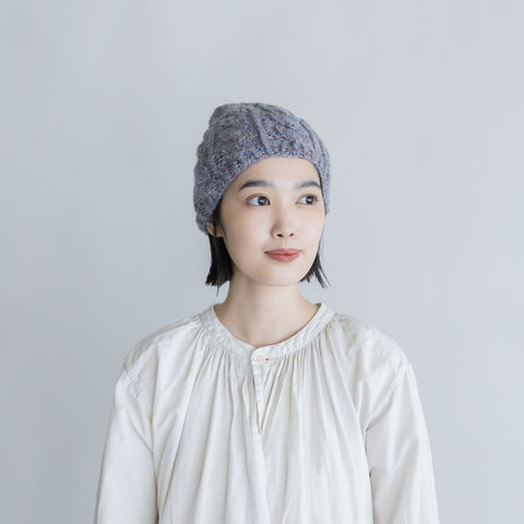 yourwear カシミヤケーブルニットキャップ