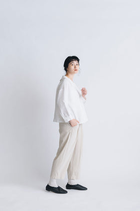 pot and tea ビッグカラーブラウス