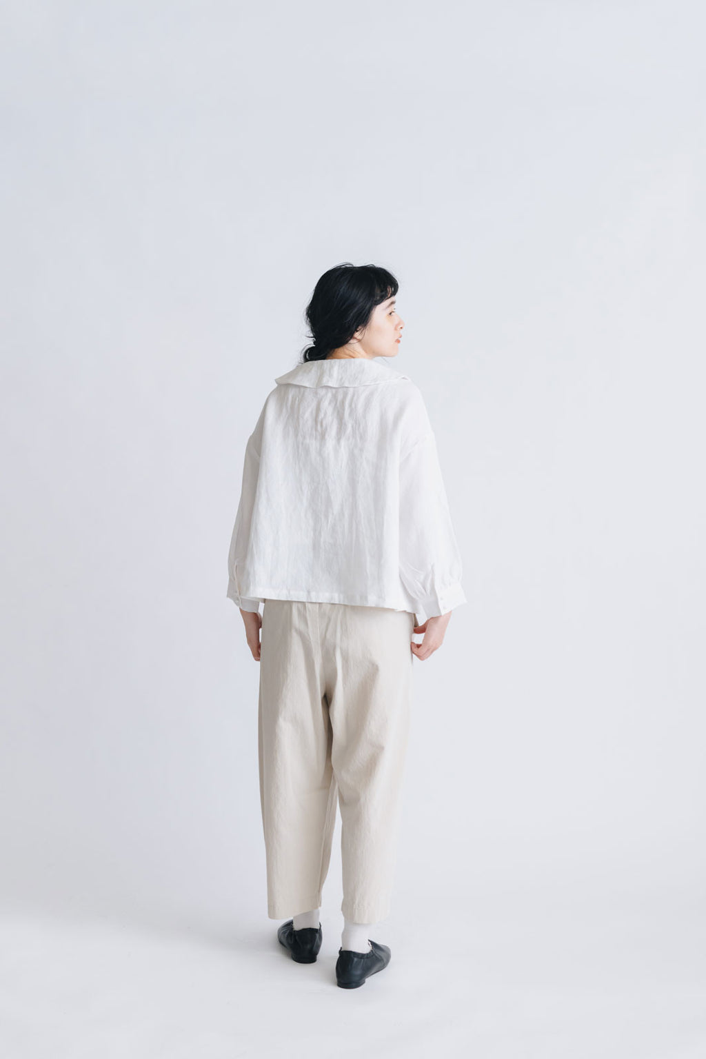 pot and tea ビッグカラーブラウス