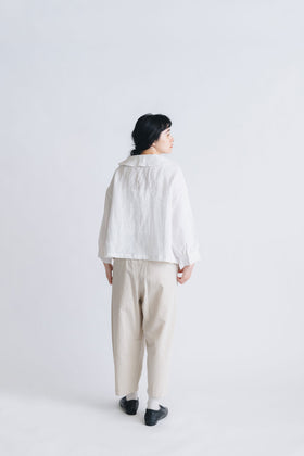 pot and tea ビッグカラーブラウス