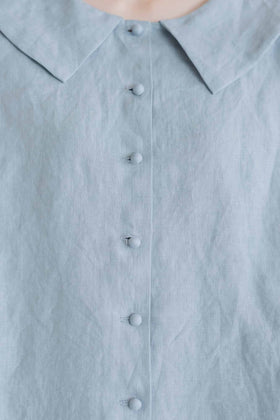 pot and tea ビッグカラーブラウス