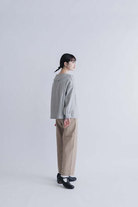 pot and tea ビッグカラーブラウス