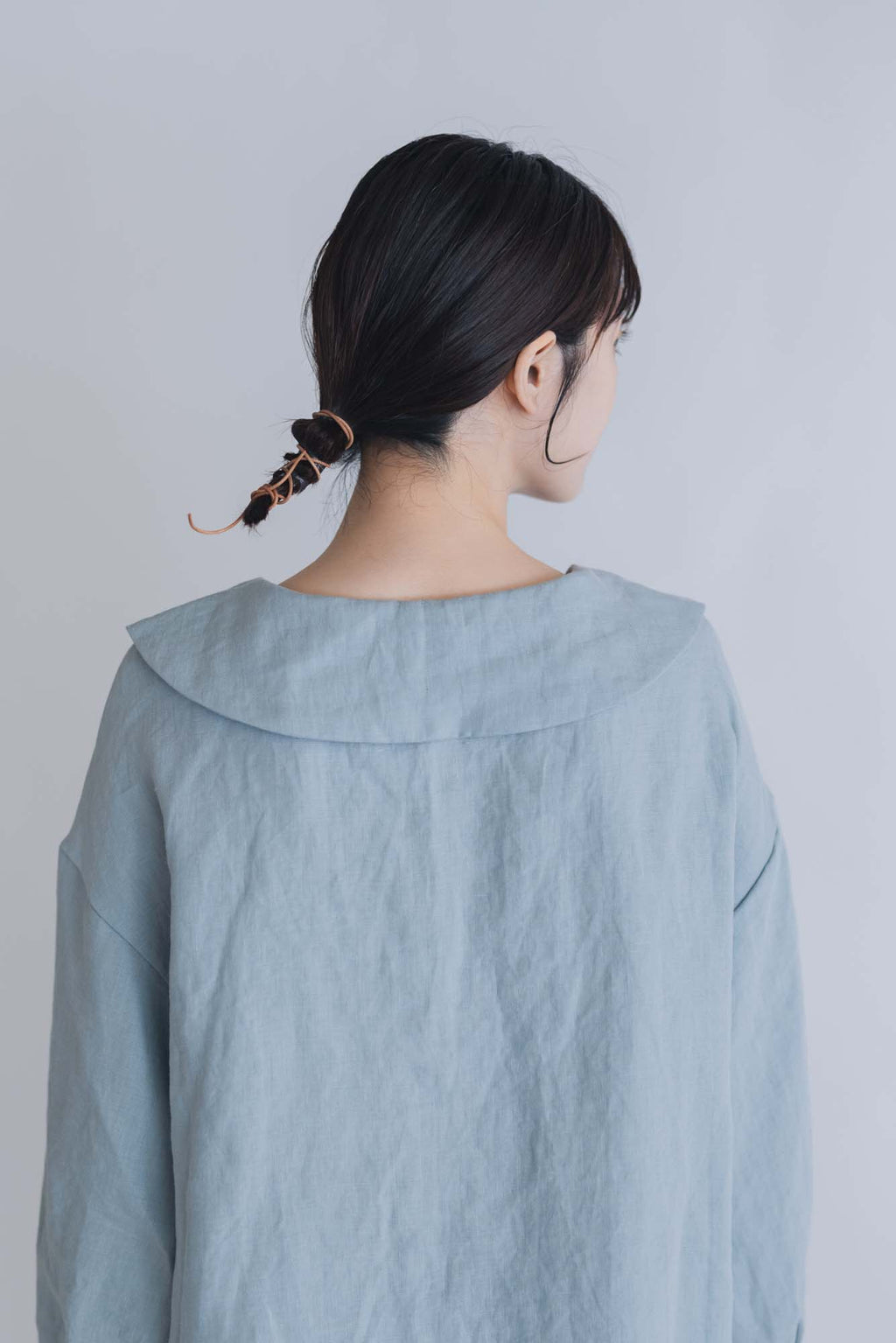 pot and tea ビッグカラーブラウス