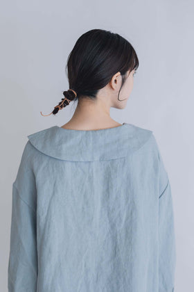 pot and tea ビッグカラーブラウス