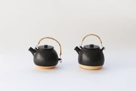 CANASA 土瓶 黒 蓋つまみあり