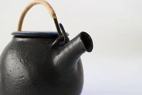 CANASA 土瓶 黒 蓋つまみなし
